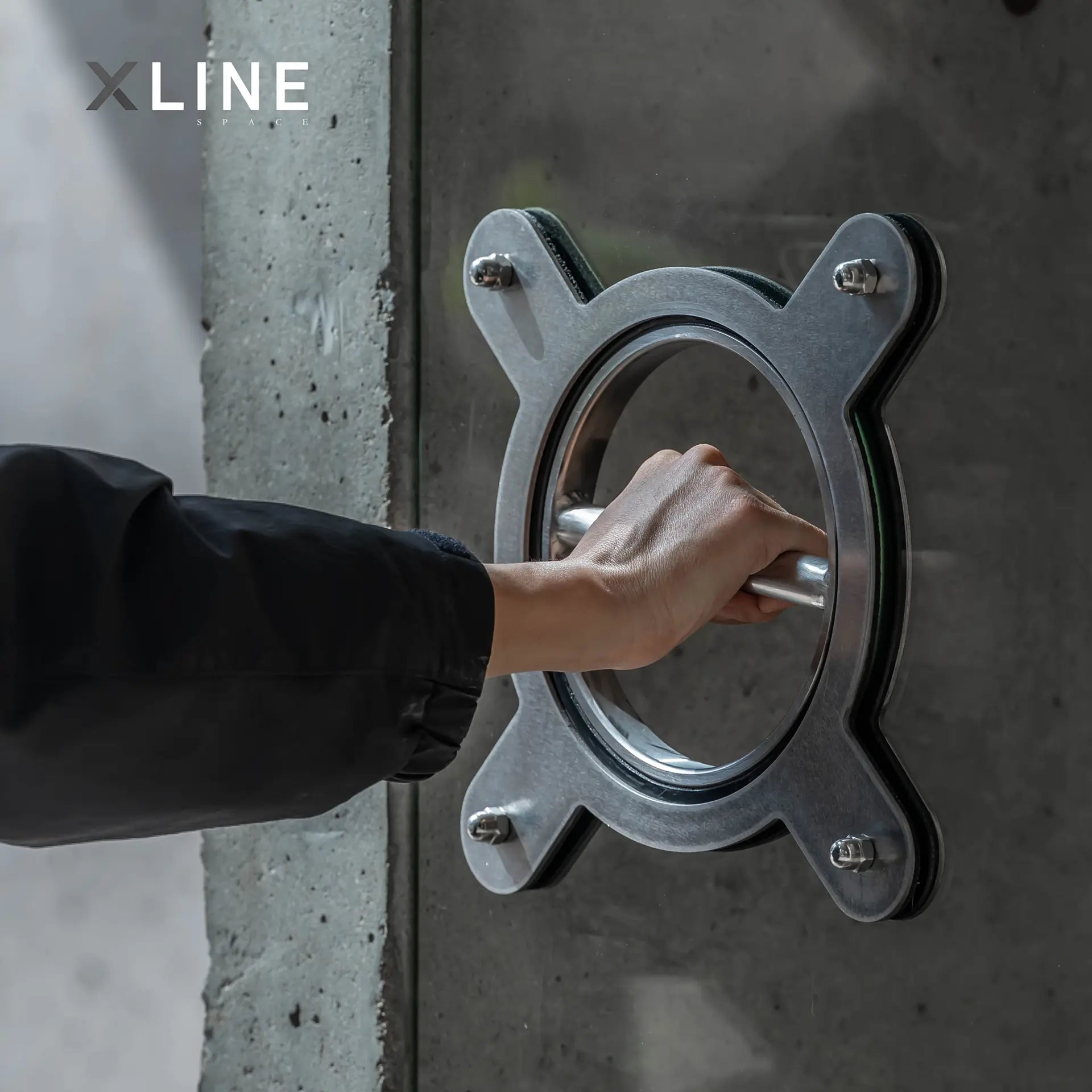 Xlinespace Pivot Door Pull Handle – 304 Stainless Steel Modern Hinge for Interior & Glass Doors