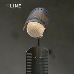 Xlinespace Adjustable Industrial Pelican Lamp – 3D Printed Shade, Vintage Style Table Light