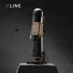 Xlinespace Adjustable Industrial Pelican Lamp – 3D Printed Shade, Vintage Style Table Light