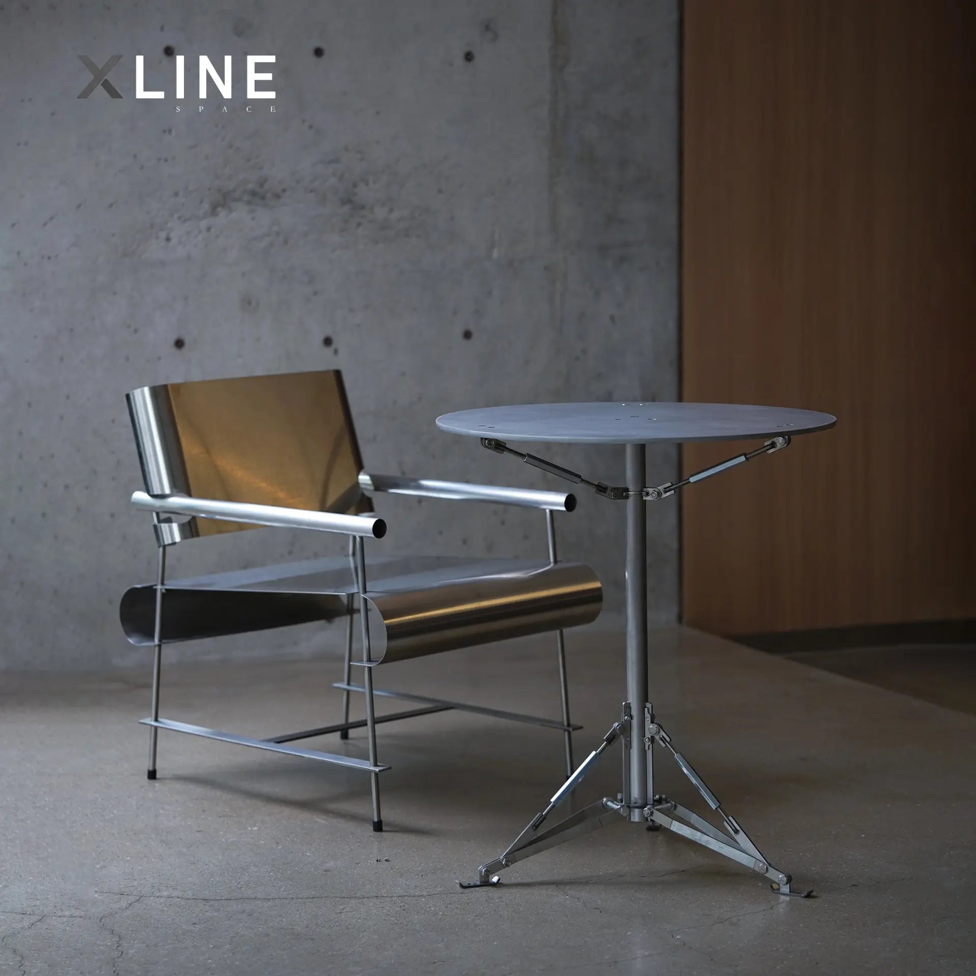 Xlinespace Aluminum Outdoor Side Table – Hydrogen-Coated Surface, Minimalist Design