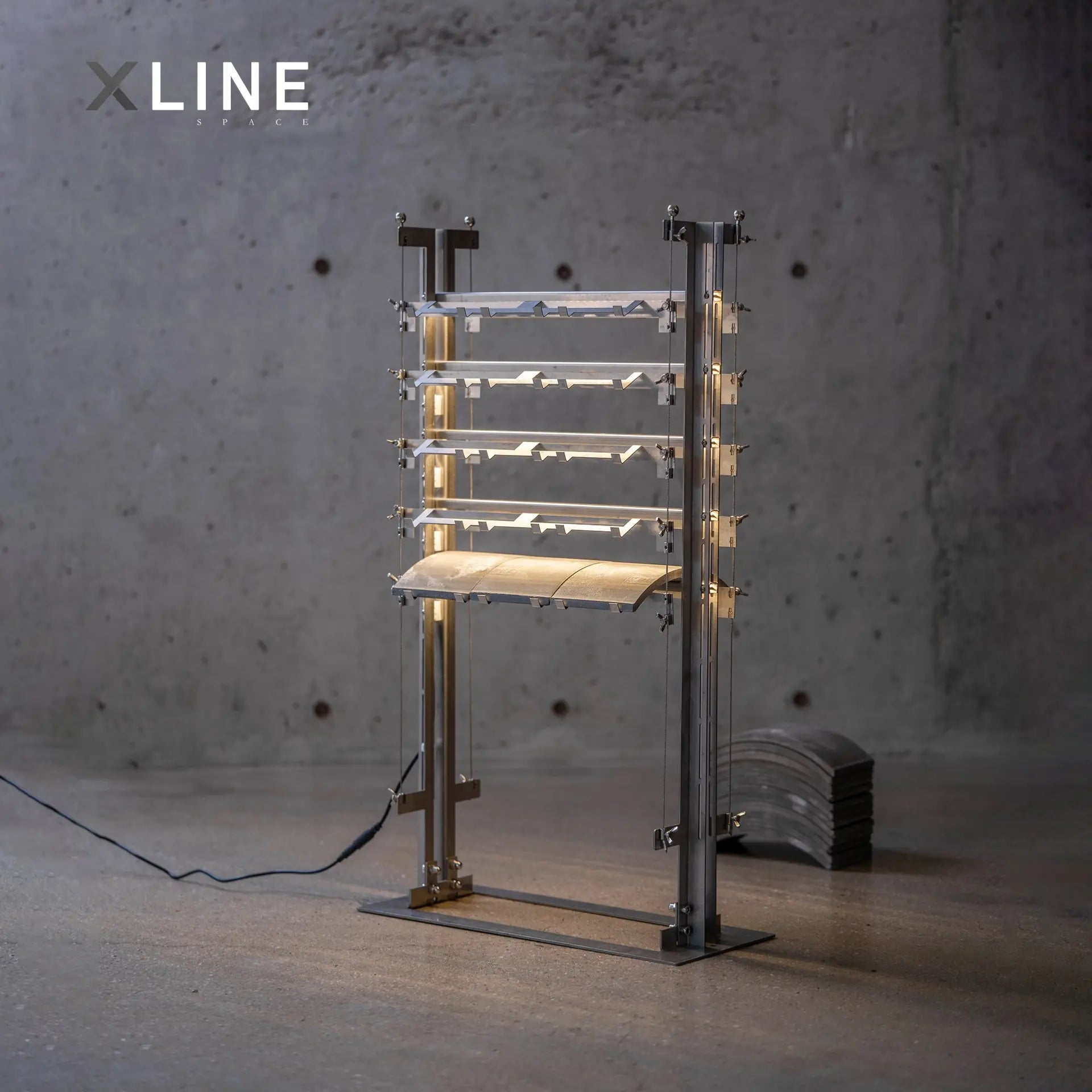 Xlinespace Eaves Floor Lamp – Modern Architectural Design with Soft Ambient Lighting