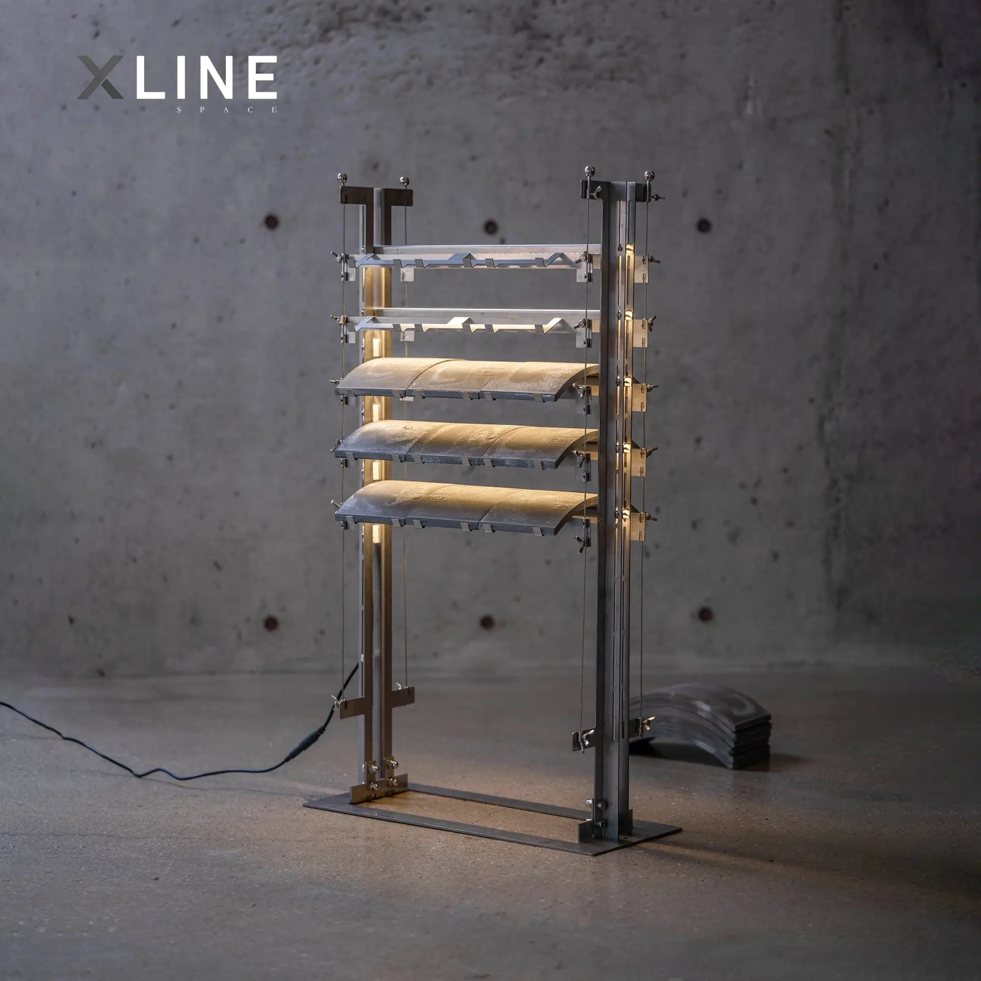 Xlinespace Eaves Floor Lamp – Modern Architectural Design with Soft Ambient Lighting
