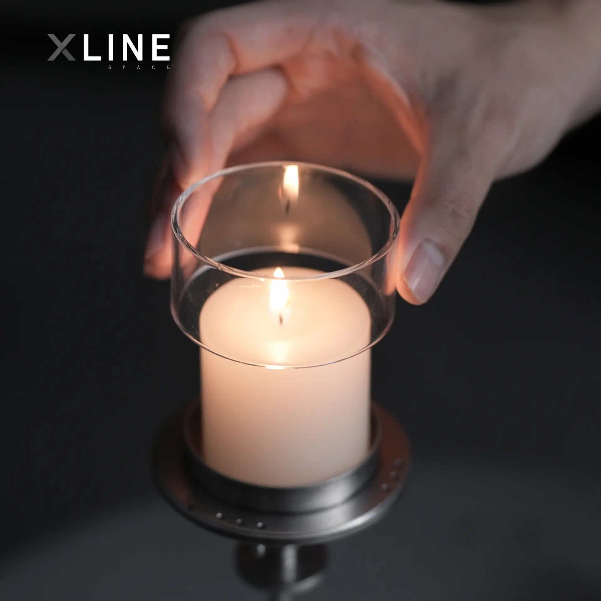 Xlinespace Galaxy I – Stainless Steel Desktop Candle Stand