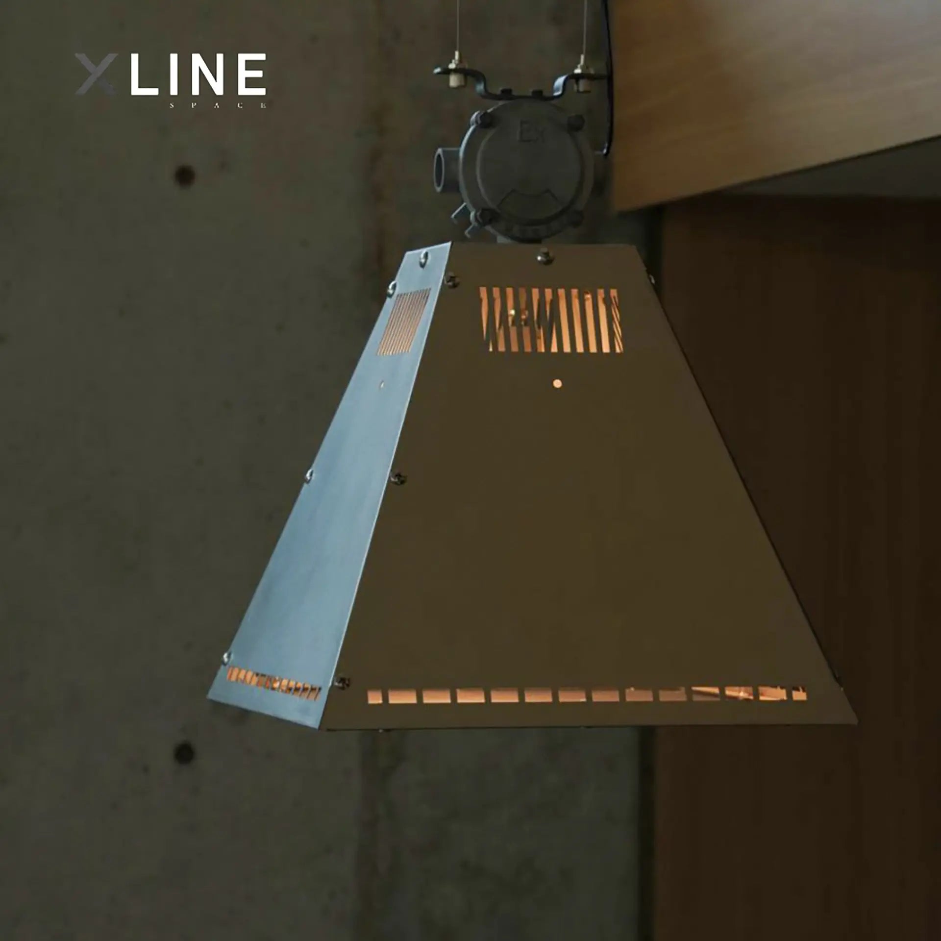 Xlinespace Industrial Mining Pendant Light – Vintage Metal Hanging Lamp for Home & Café