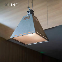 Xlinespace Industrial Mining Pendant Light – Vintage Metal Hanging Lamp for Home & Café
