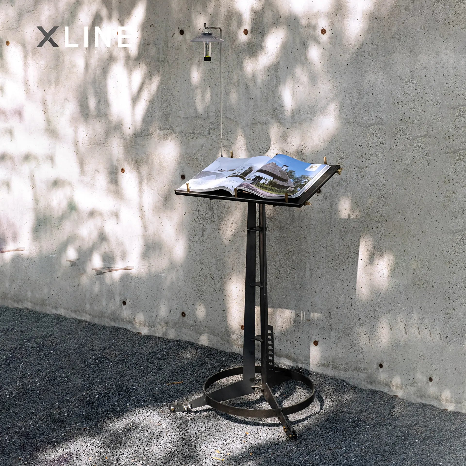 Xlinespace Metal Tabletop Sign Holder – Stainless Steel Menu Stand for Restaurants & Cafés