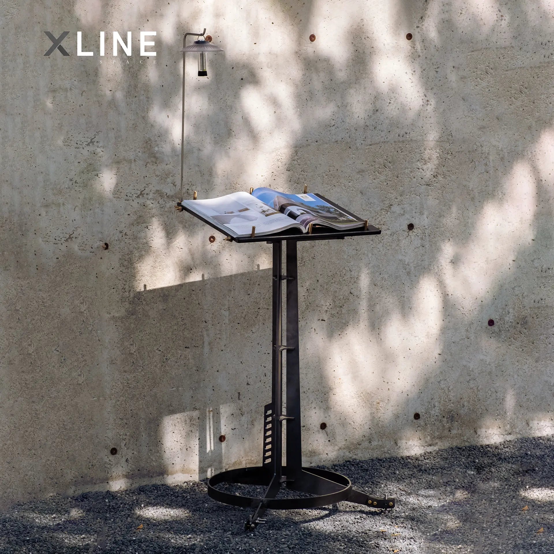 Xlinespace Metal Tabletop Sign Holder – Stainless Steel Menu Stand for Restaurants & Cafés