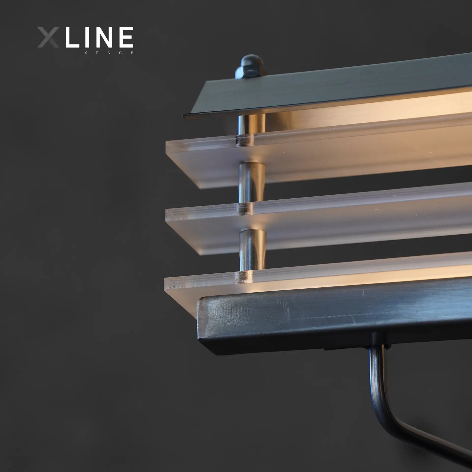 Xlinespace Modern Floor Lamp with Oriental Aesthetic – Minimalist Design in 304 Stainless Steel and Acrylic