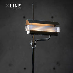 Xlinespace Modern Floor Lamp with Oriental Aesthetic – Minimalist Design in 304 Stainless Steel and Acrylic