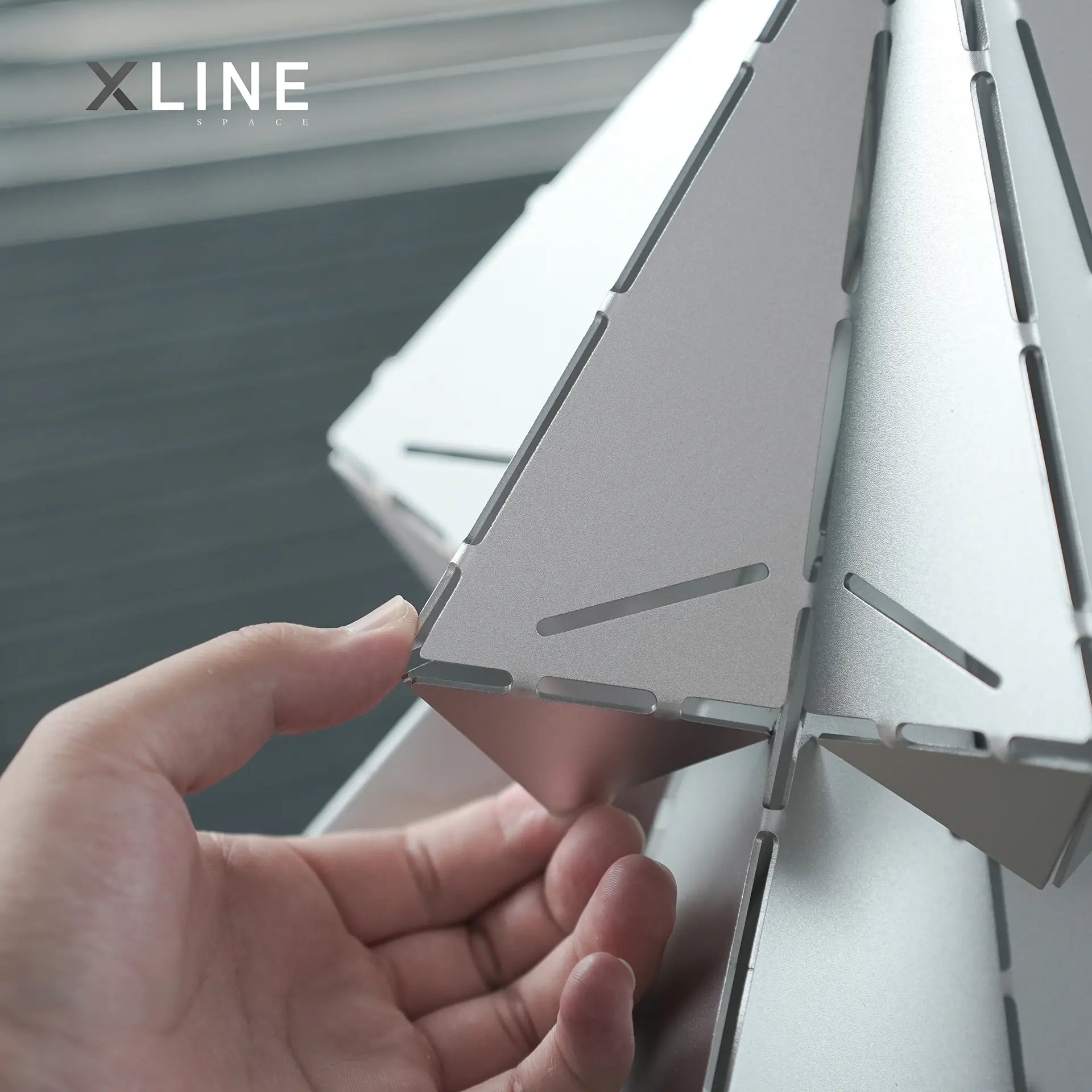 Xlinespace Modern Metal Tree Ambient Light,Handmade Designer Light with 3-Color Ambiance Modes