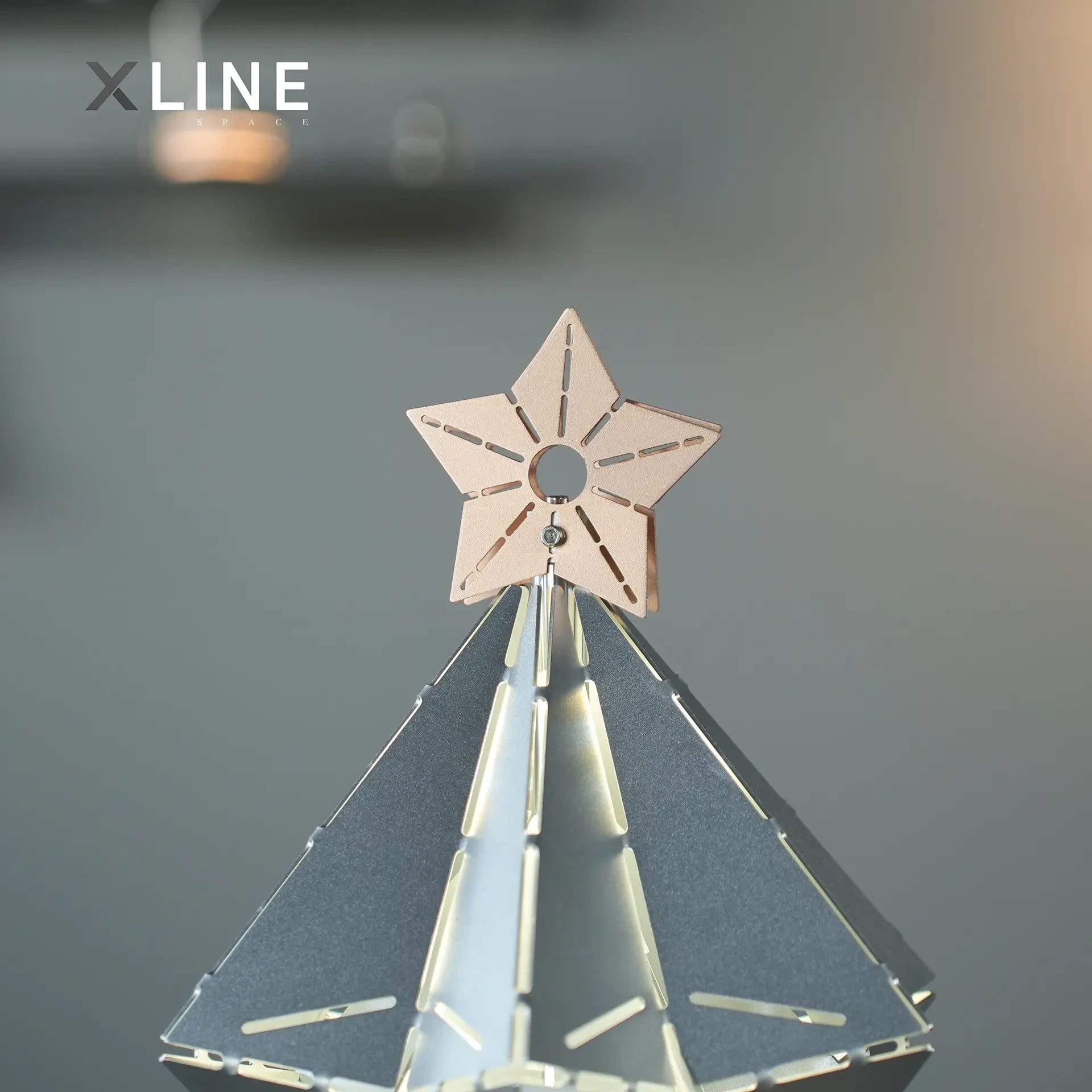 Xlinespace Modern Metal Tree Ambient Light,Handmade Designer Light with 3-Color Ambiance Modes