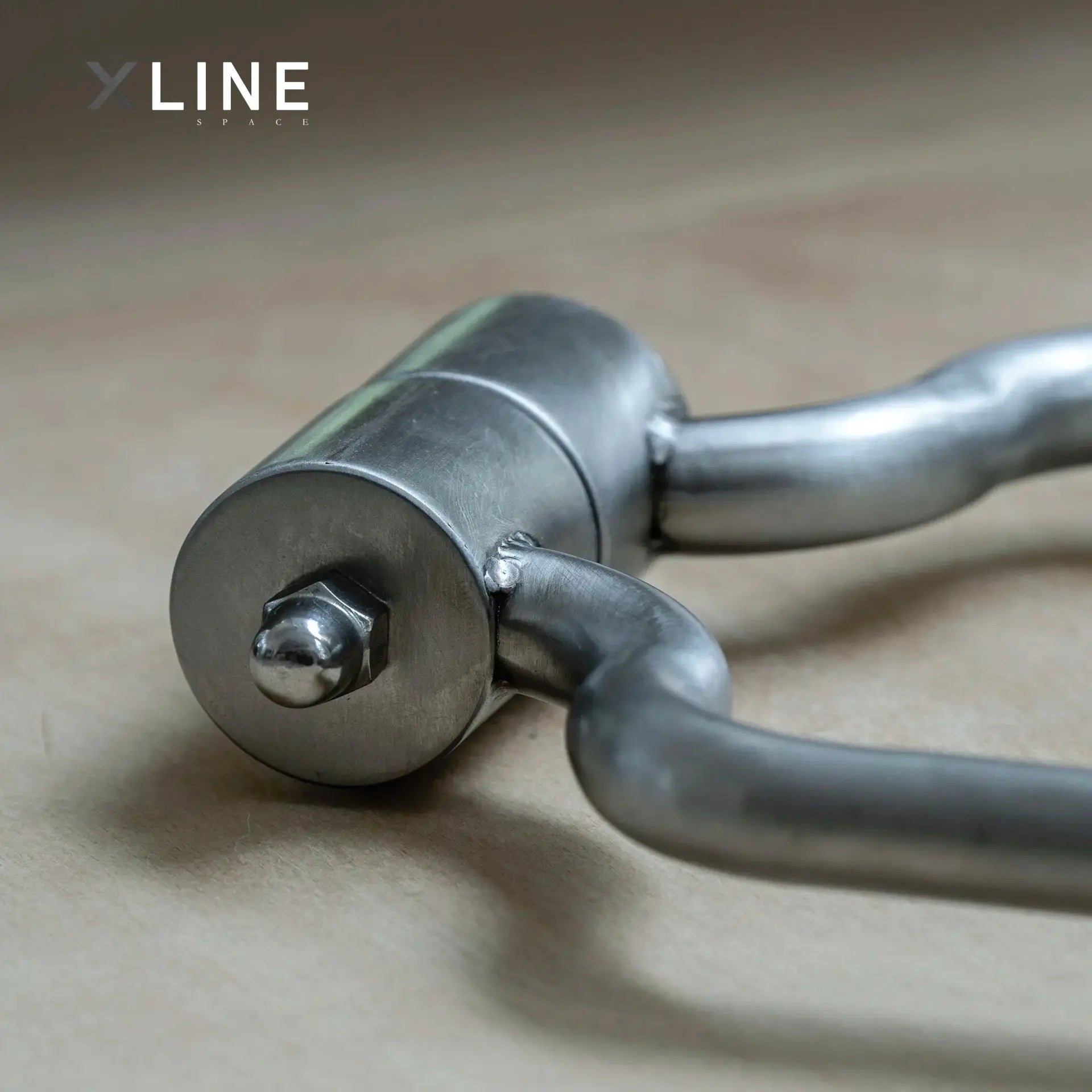 Xlinespace Pair of Stainless Steel Door Handles – Vibration Finish, Anti-Fingerprint