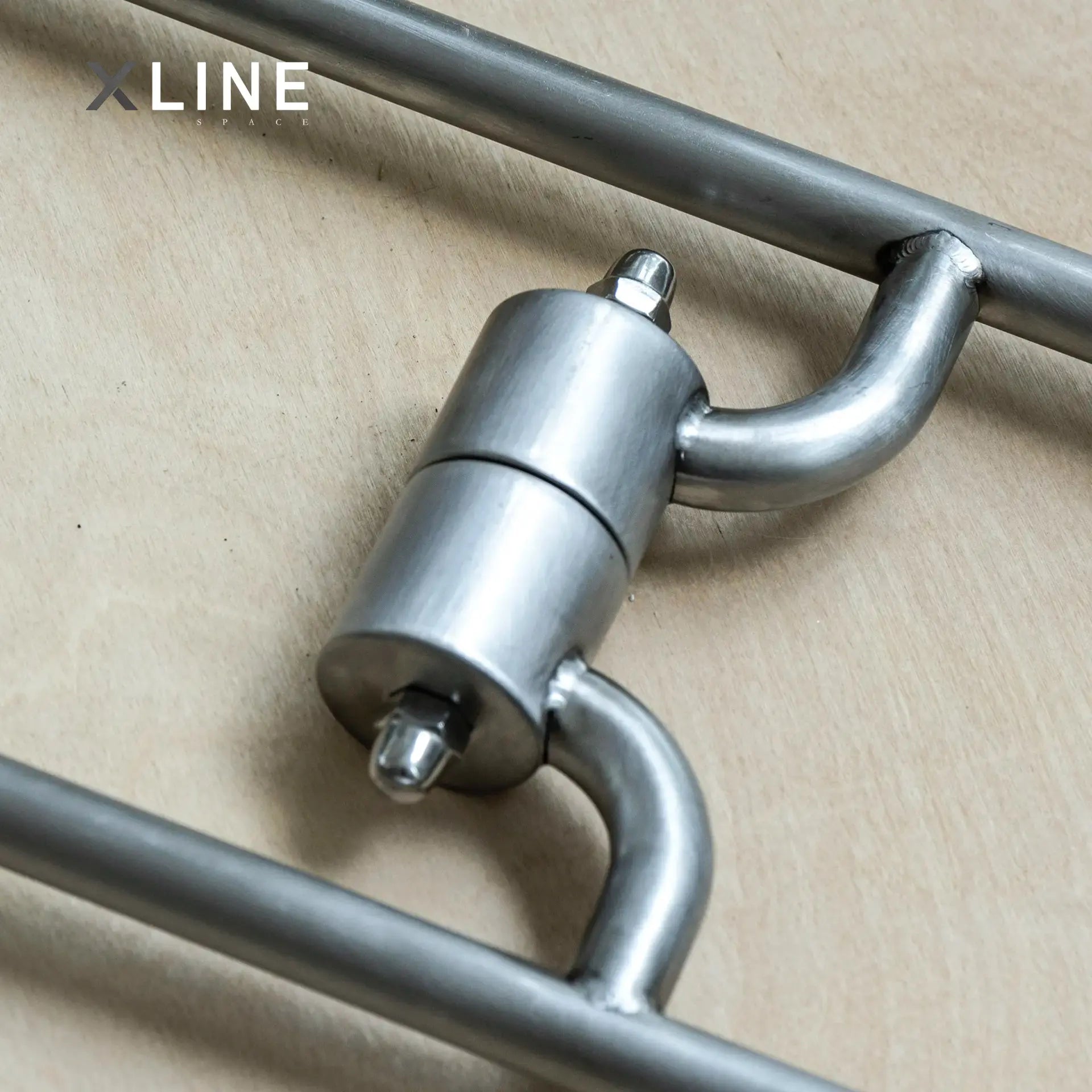 Xlinespace Pair of Stainless Steel Door Handles – Vibration Finish, Anti-Fingerprint