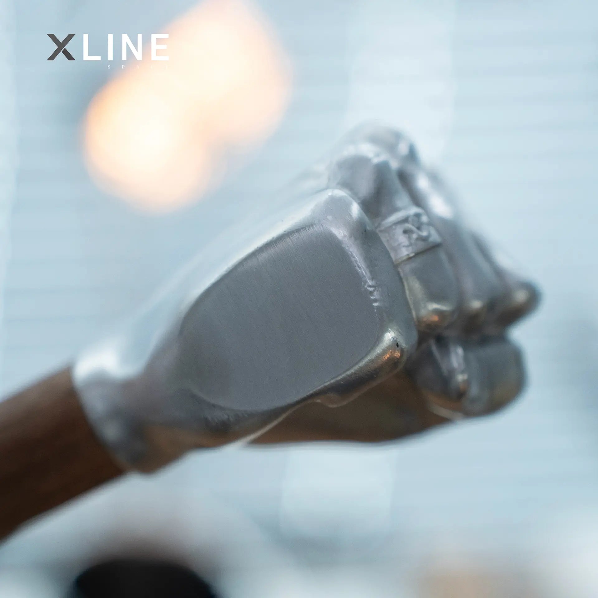 Xlinespace Solid Steel Fist Hammer – Handmade Metal Decor & Multi-Purpose Tool