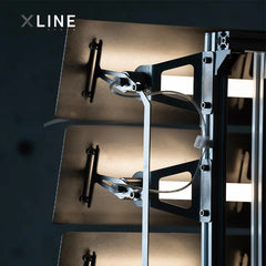 Xlinespace Tri-Fold Industrial Floor Lamp – 304 Stainless Steel & Aluminum Frame
