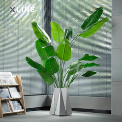 Xlinespace Modern Industrial Metal Side Table,Geometric Designer End Table for Living Room or Office