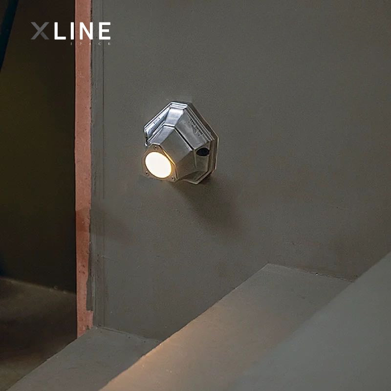 Xlinespace Sleek Polyhedral Cast Aluminum LED Wall Light –  Modern Design for Hallways & Corridors