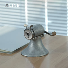 Xlinespace All-metal Pencil Sharpener, Hand-crank Pencil Sharpener