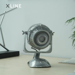 Xlinespace Cast Aluminum Engine Desk Lamp, Vintage Industrial Style Touch Bedroom Bedside Lamp