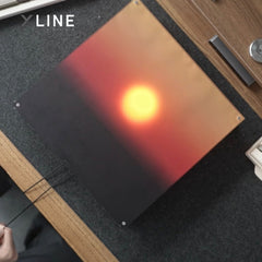 Xlinespace Adjustable Wall Lamp, Creative Sunrise Sunset Ambient Light for Bedroom & Living Room