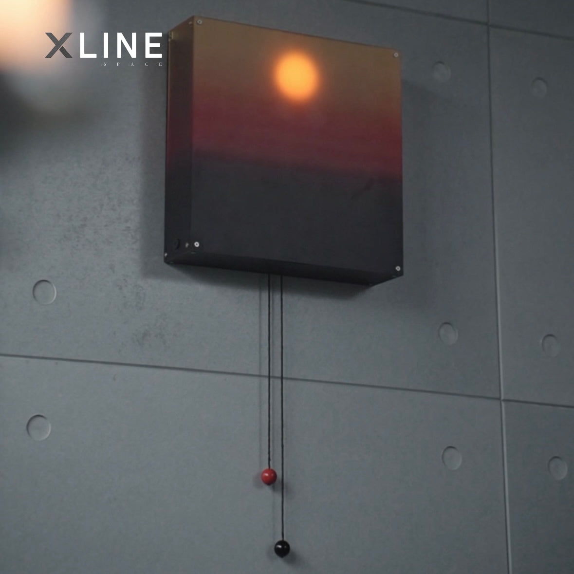 Xlinespace Adjustable Wall Lamp, Creative Sunrise Sunset Ambient Light for Bedroom & Living Room