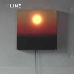 Xlinespace Adjustable Wall Lamp, Creative Sunrise Sunset Ambient Light for Bedroom & Living Room