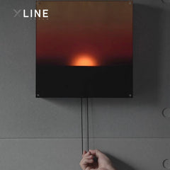 Xlinespace Adjustable Wall Lamp, Creative Sunrise Sunset Ambient Light for Bedroom & Living Room