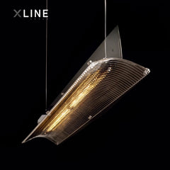 Xlinespace Modern Acrylic Chandelier, Creative Decorative Pendant Light for Dining Room, Kitchen, and Study