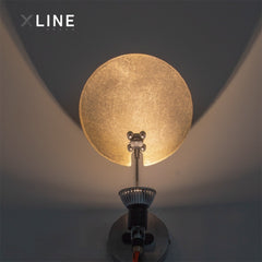 Xlinespace 180° Adjustable Wall Sconce – Dimmable Ambient Light for Living Room & Bedroom