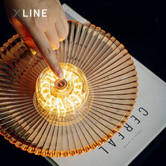 Xlinespace Glass Display Tray Lamp – Soft Glow Accent Light for Entryway