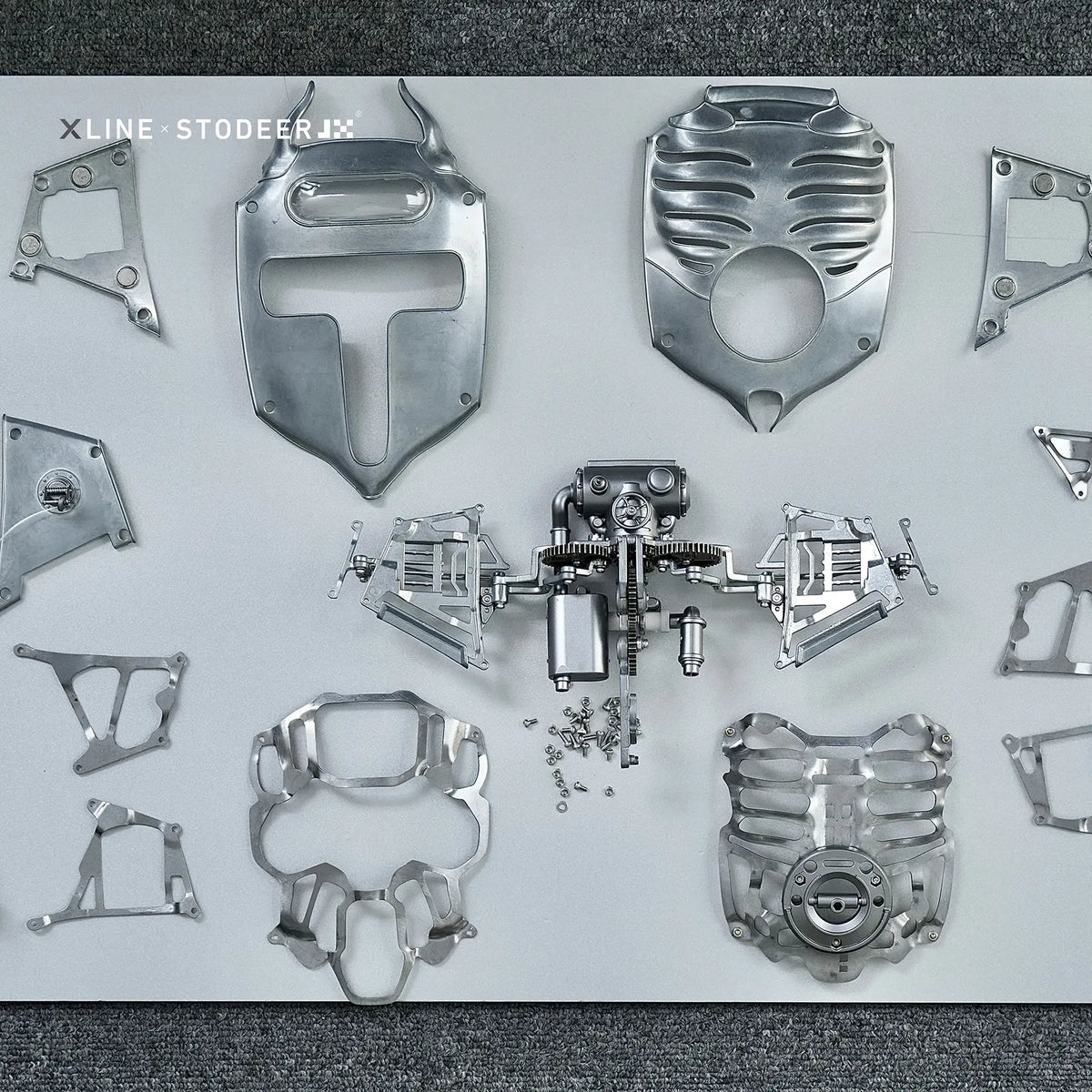 Xlinespace Innovative Mechanical Metal Manta Ray Model-Perfect for Decorations and Gifts,Steampunk Style Advanced 3D Kinetic Sculpture kits  SD-01