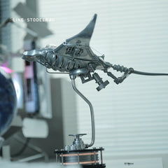 Xlinespace Innovative Mechanical Metal Manta Ray Model-Perfect for Decorations and Gifts,Steampunk Style Advanced 3D Kinetic Sculpture kits  SD-01