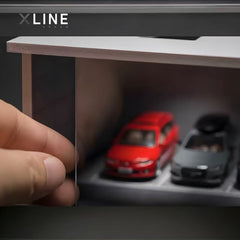 1:64 Industrial Display Case with 4000K COB LED Lighting - 300mm Large Diorama Scene