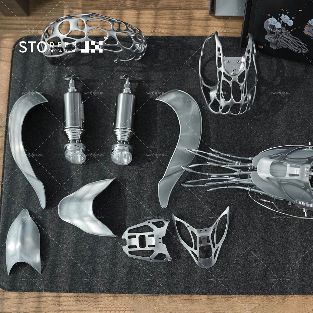 Xlinespace Creative Mechanical Metal Nautilus Model, High-end Art Puzzle Kit-The Perfect Fusion of Nature and Art SD-02