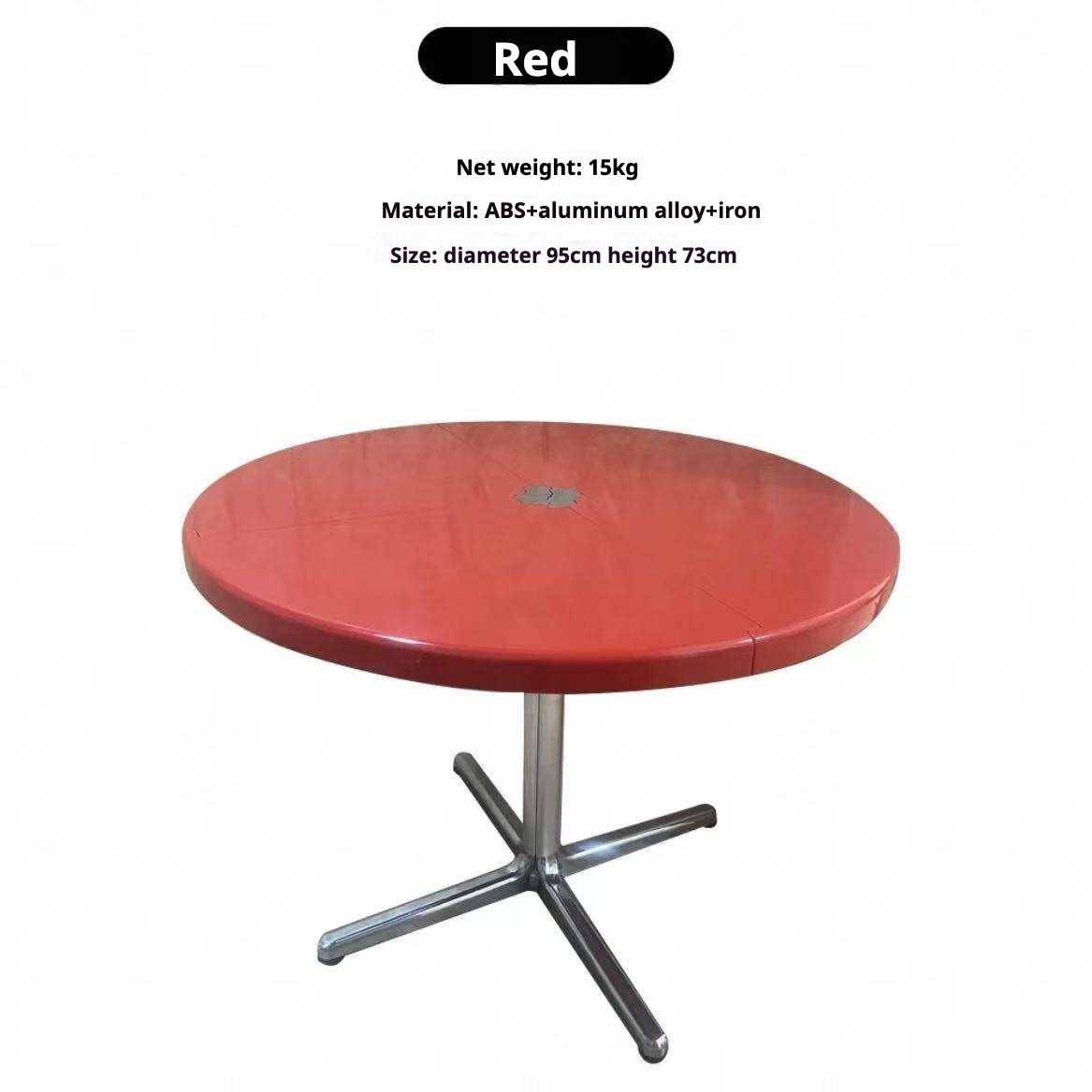 Xlinespace Foldable Round Table with Rolling Base – Space-Saving Multi-Form Design for Compact Living